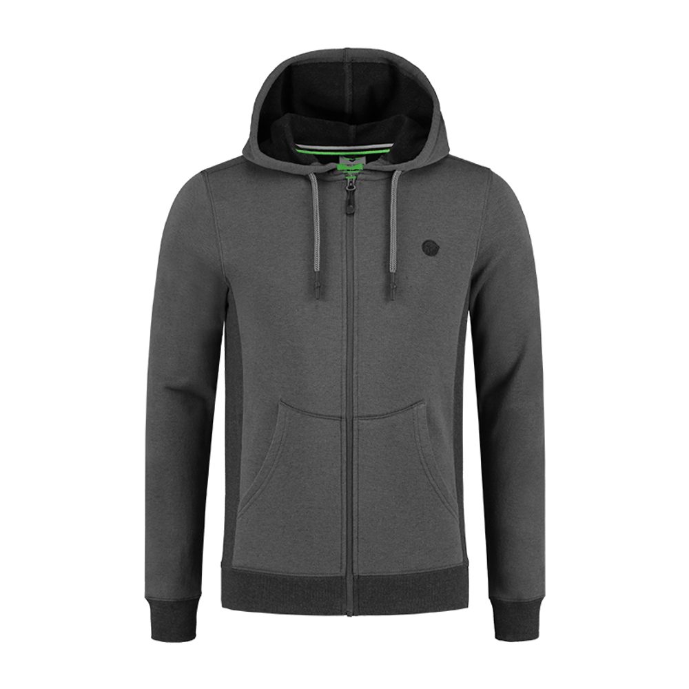 Korda Mikina LE Charcoal Zip Hoodie - L