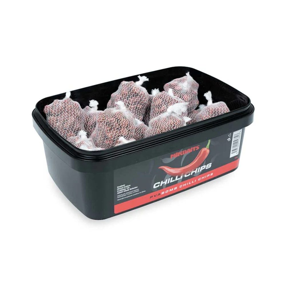E-shop Mikbaits PVA Bomb Chilli Chips 15ks - Chilli Chips,Mikbaits PVA Bomb Chilli Chips 15ks - Chilli Chips