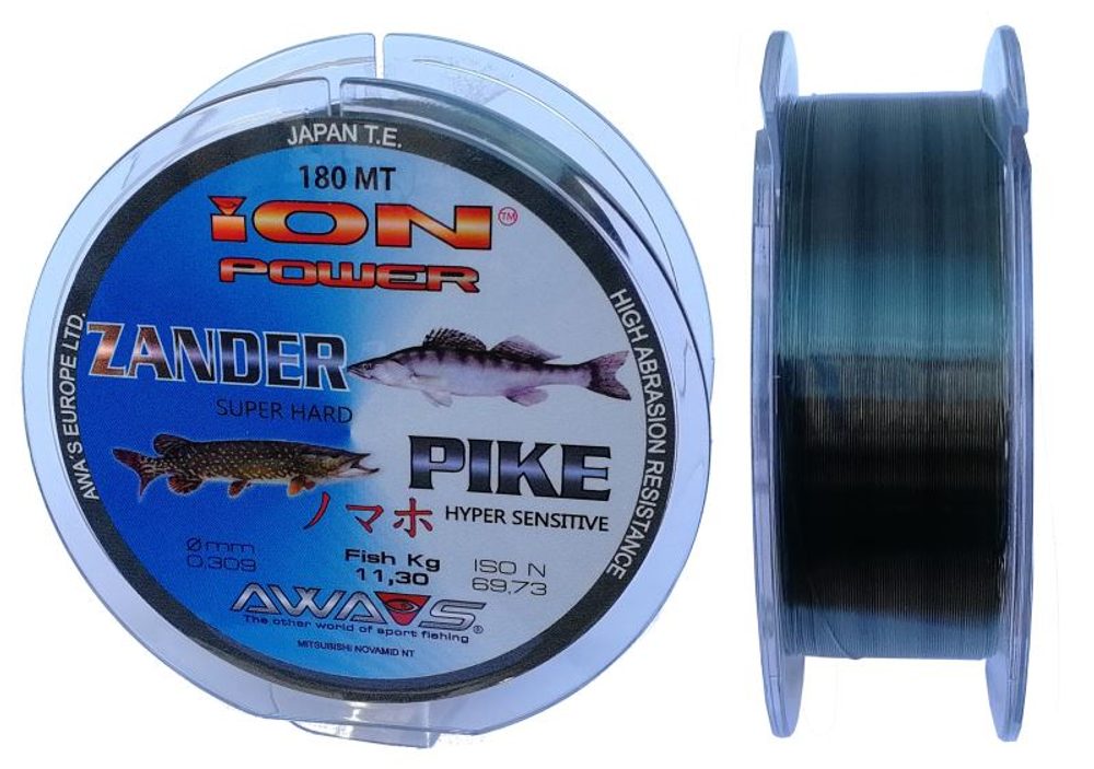 E-shop Awa-S Vlasec Ion Power Zander Pike 180m - 0,181mm,Awa-S Vlasec Ion Power Zander Pike 180m - 0,181mm