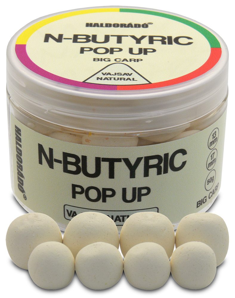 Haldorádó Pop-Up N-Butyric Big Carp 13/17mm 50g - Haldorádó Pop-Up N-Butyric Big Carp 50g 13/17mm Kyselina máselná
