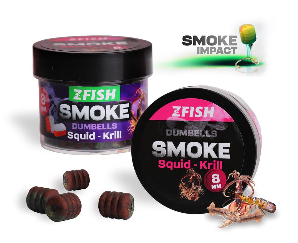 E-shop Zfish Smoke POP-UP Dumbells 8mm 20g - Squid-Krill,Zfish Smoke POP-UP Dumbells 8mm 20g - Squid-Krill