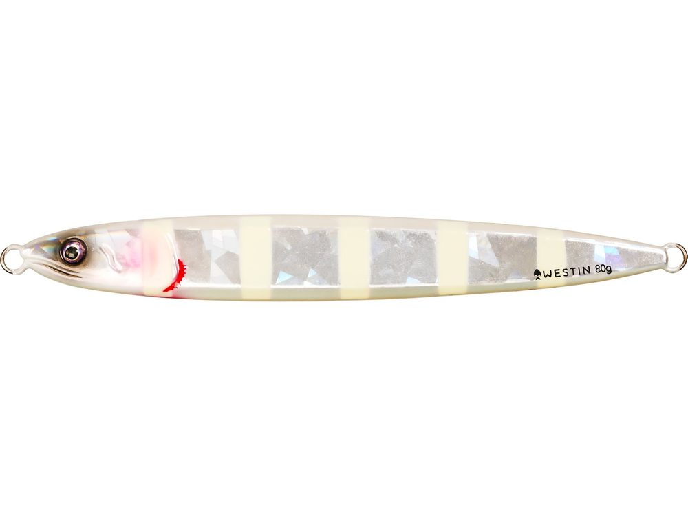 E-shop Westin Jig Flashin’ Anchovy Zebra Glow - 13cm 80g,Westin Jig Flashin’ Anchovy Zebra Glow - 13cm 80g