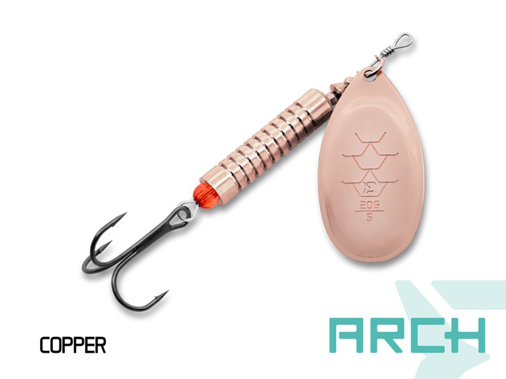 E-shop Delphin Třpytka Arch Copper - 10g vel.3,Delphin Třpytka Arch Copper - 10g vel.3
