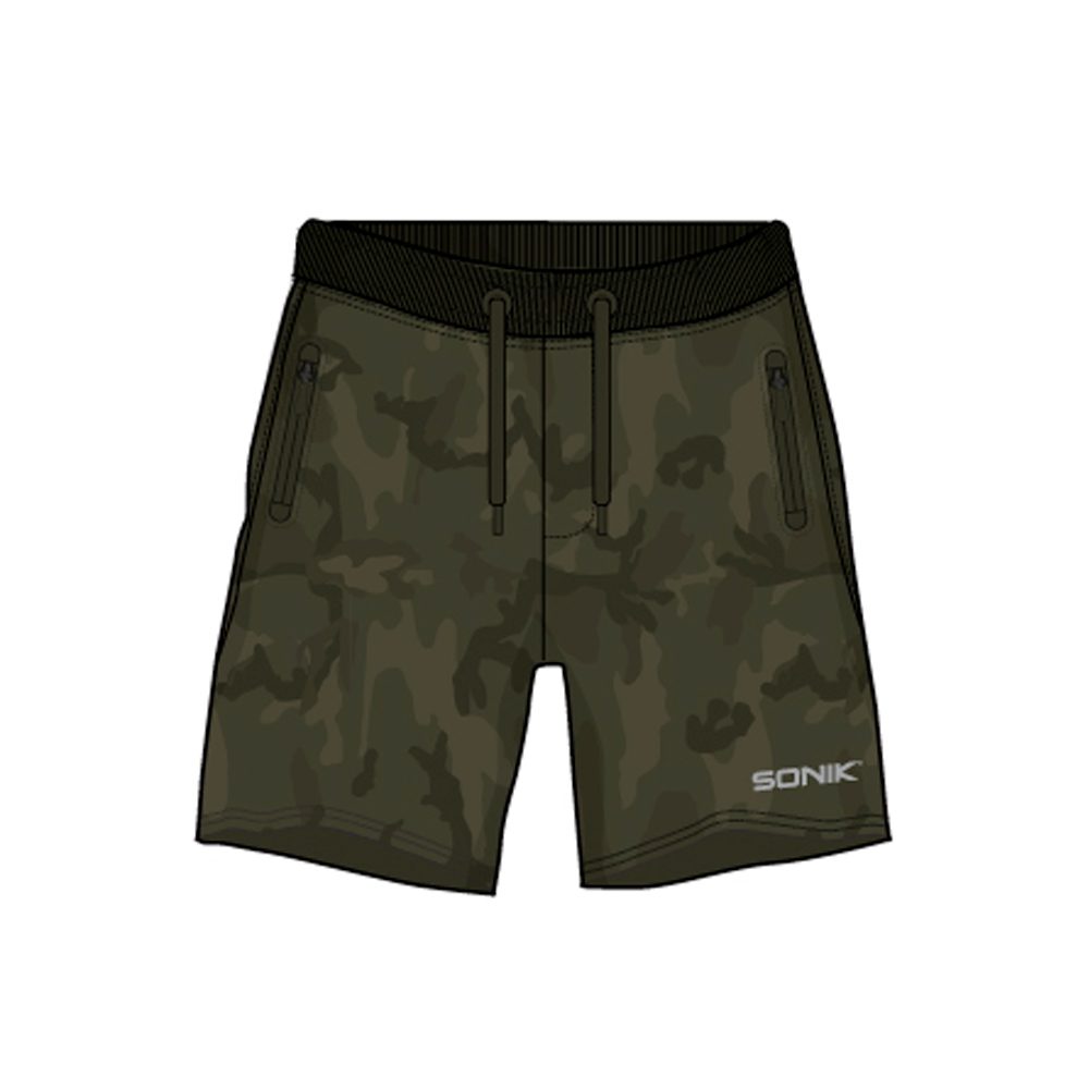 Sonik Kraťasy Camo Fleece Shorts - L