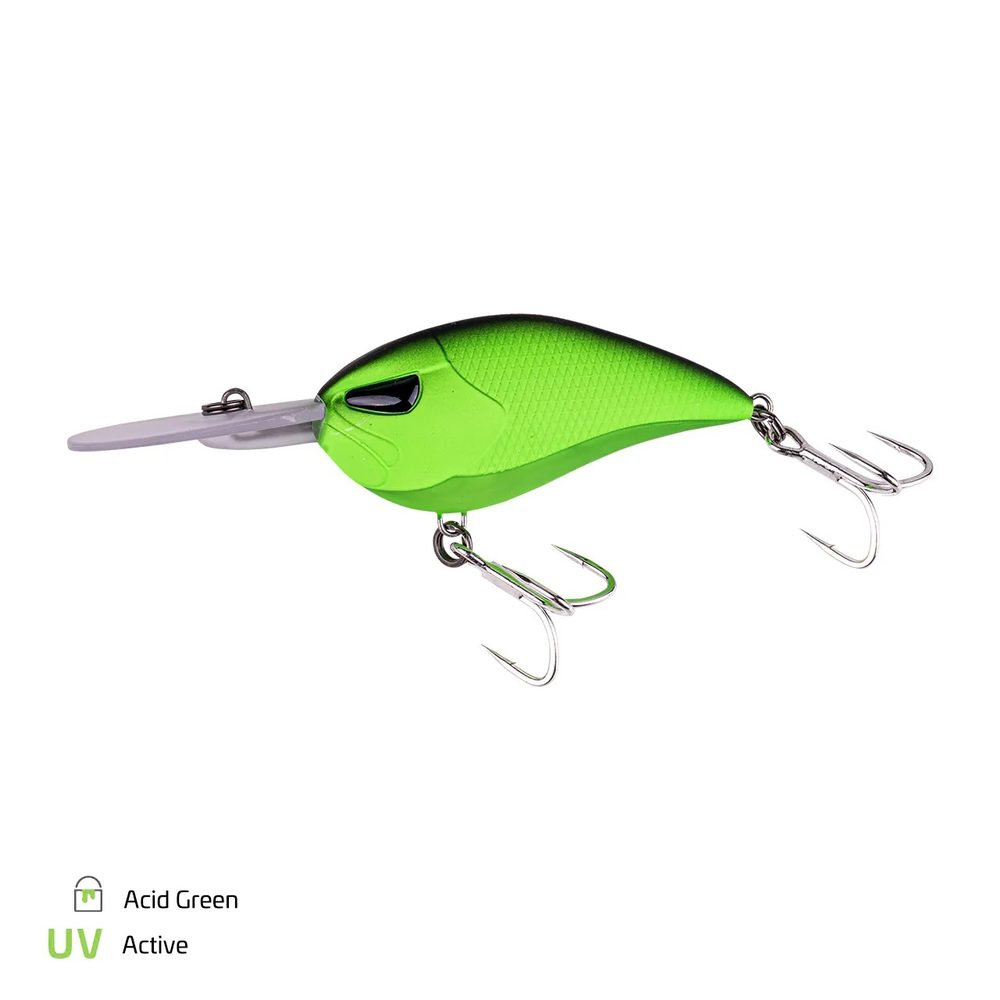 Zeck Wobler Cat Crank 7,5cm / 4,5m F - Acid Green,Zeck Wobler Cat Crank 7,5cm / 4,5m F - Acid Green