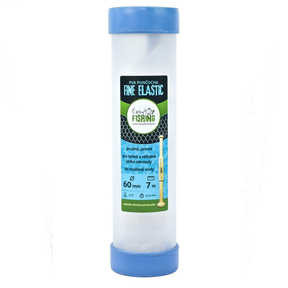 EasyFISHING PVA punčocha komplet Elastic Fine 7m - 60mm