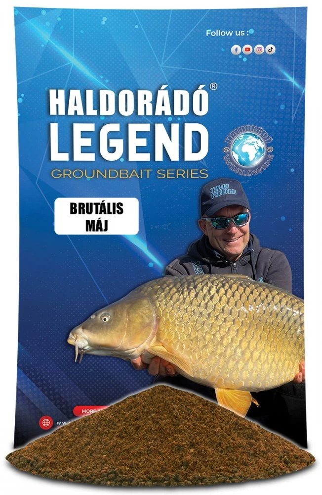 Haldorádó Vnadící směs Legend Groundbait 800g - Brutální játra,Haldorádó Vnadící směs Legend Groundbait 800g - Brutální játra