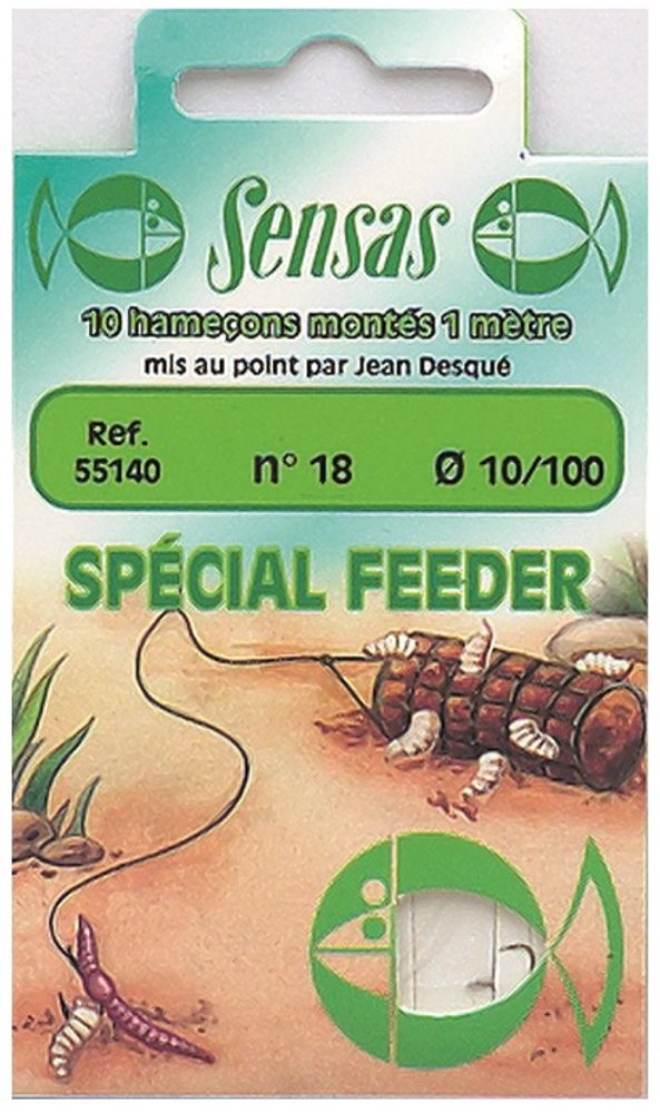 Sensas Hotový návazec Special Feeder Nickel 100cm 10ks - vel.18/0,16mm,Sensas Hotový návazec Special Feeder Nickel 100cm 10ks - vel.18/0,16mm
