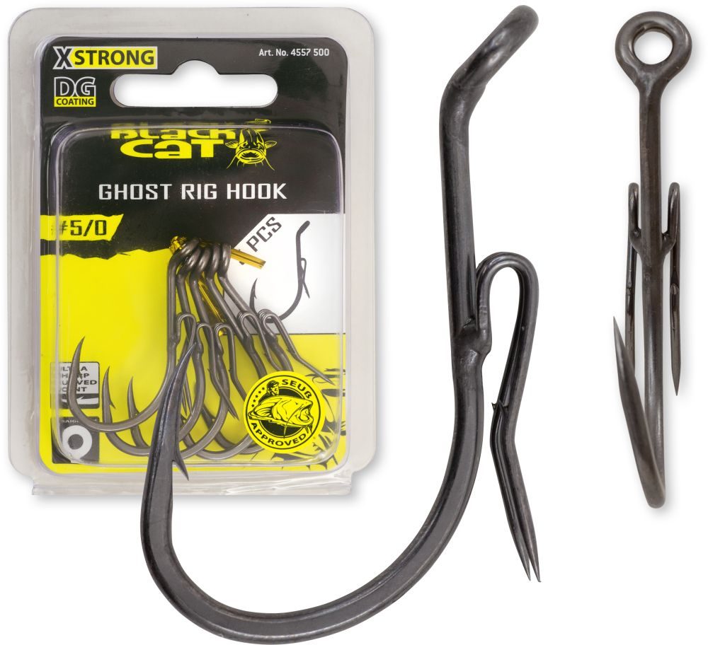 E-shop Black Cat Háčky Ghost Rig DG DG Coating 5ks - 5/0,Black Cat Háčky Ghost Rig DG DG Coating 5ks - 5/0