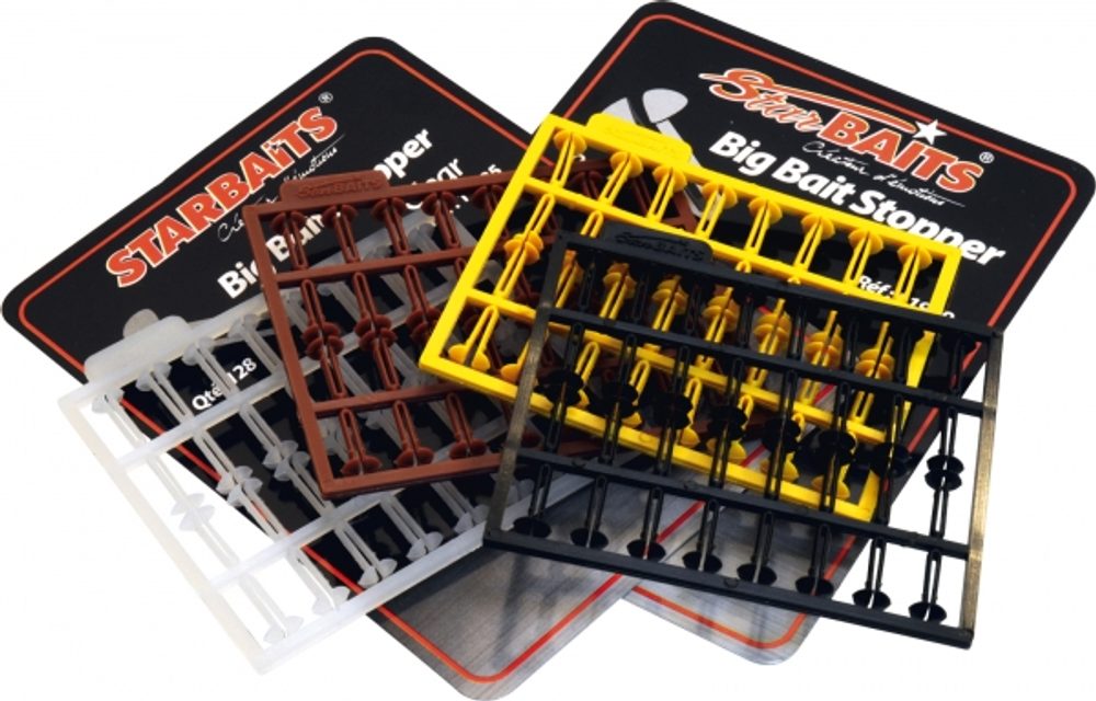 Starbaits Zarážky na pelety Big Bait Stopper 128ks - žlutá