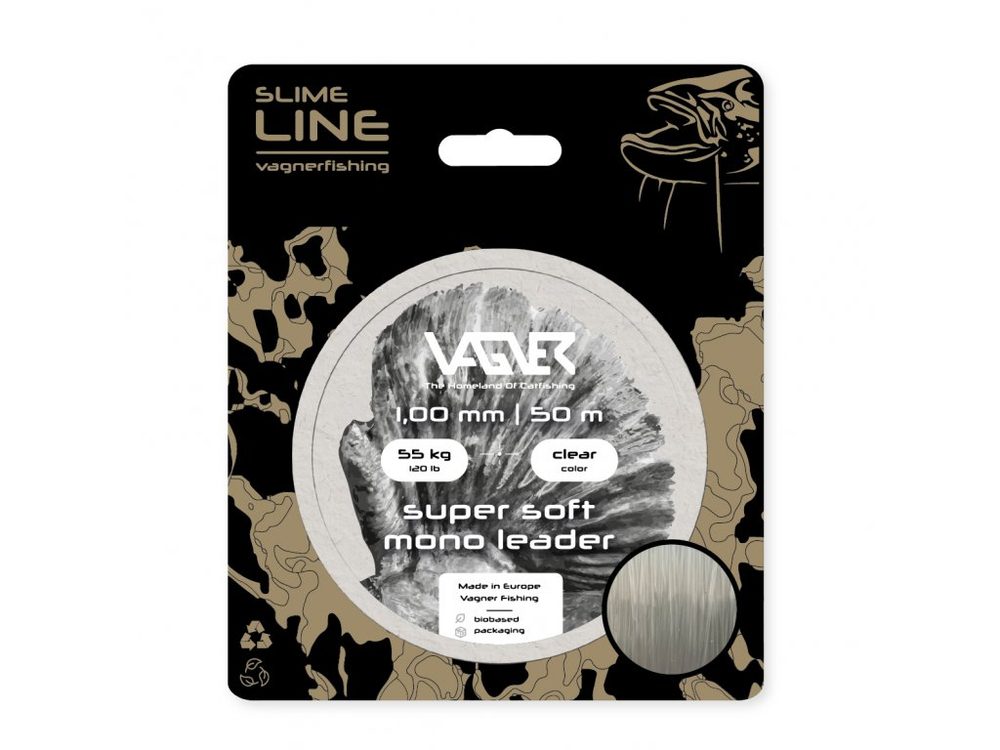 Vagner Návazcový vlasec Super Soft Mono Leader 50m - 1,0mm,Vagner Návazcový vlasec Super Soft Mono Leader 50m - 1,0mm