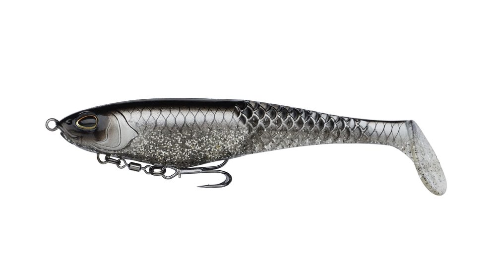 E-shop Berkley Gumová nástraha PowerBait Cullshad Black Ghost - 12,5cm 28g,Berkley Gumová nástraha PowerBait Cullshad Black Ghost - 12,5cm 28g