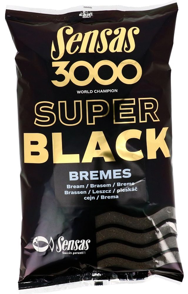 E-shop Sensas Krmítková směs 3000 Super Black 1kg - Bremes - Cejn,Sensas Krmítková směs 3000 Super Black 1kg - Bremes - Cejn