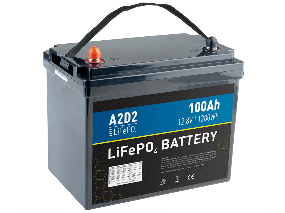 A2D2 Baterie LiFePO4 12,8V 100Ah M8 (Size of 75Ah),A2D2 Baterie LiFePO4 12,8V 100Ah M8 (Size of 75Ah)