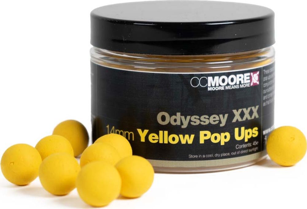 E-shop CC Moore Plovoucí boilie Odyssey XXX Pop Ups Yellow - 12mm 55ks,CC Moore Plovoucí boilie Odyssey XXX Pop Ups Yellow - 12mm 55ks