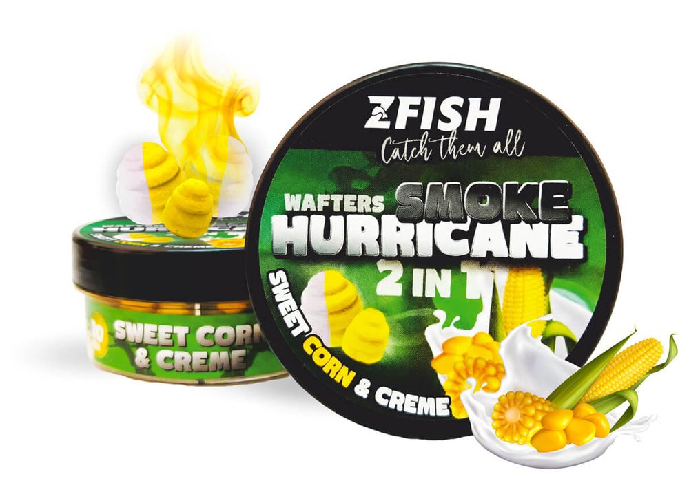 E-shop Zfish Nástraha Smoke Hurricane Wafters 2in1 - Sweet Corn-Creme,Zfish Nástraha Smoke Hurricane Wafters 2in1 - Sweet Corn-Creme