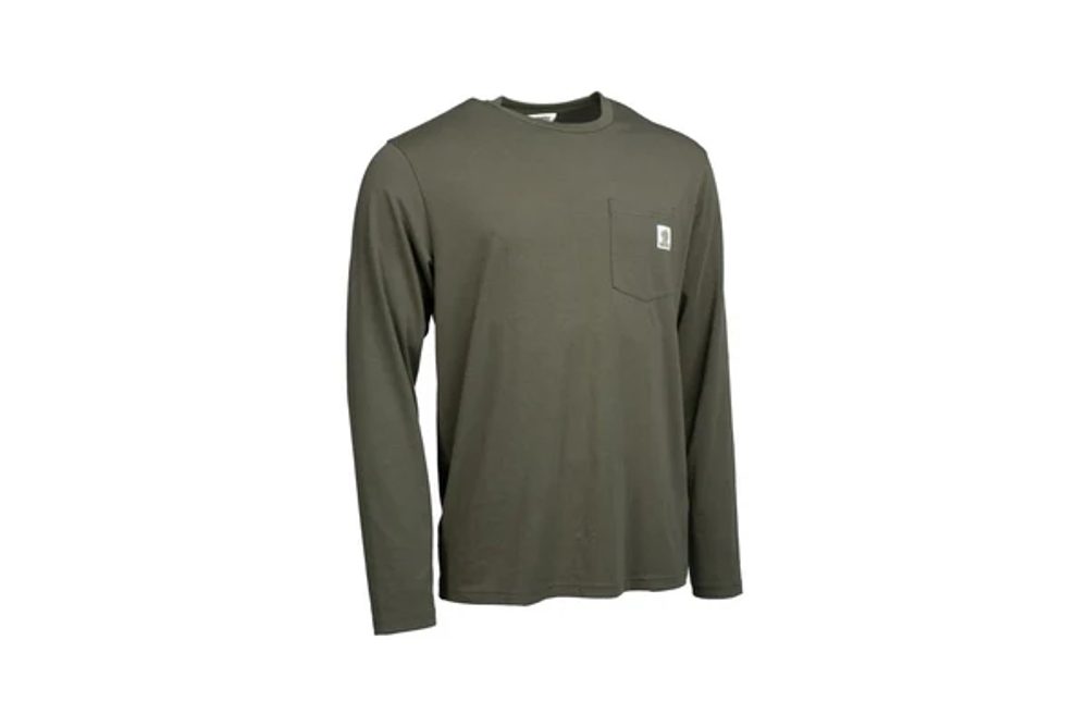 Nash Triko Make It Happen Carp Logo Long Sleeve T Shirt Green - XL