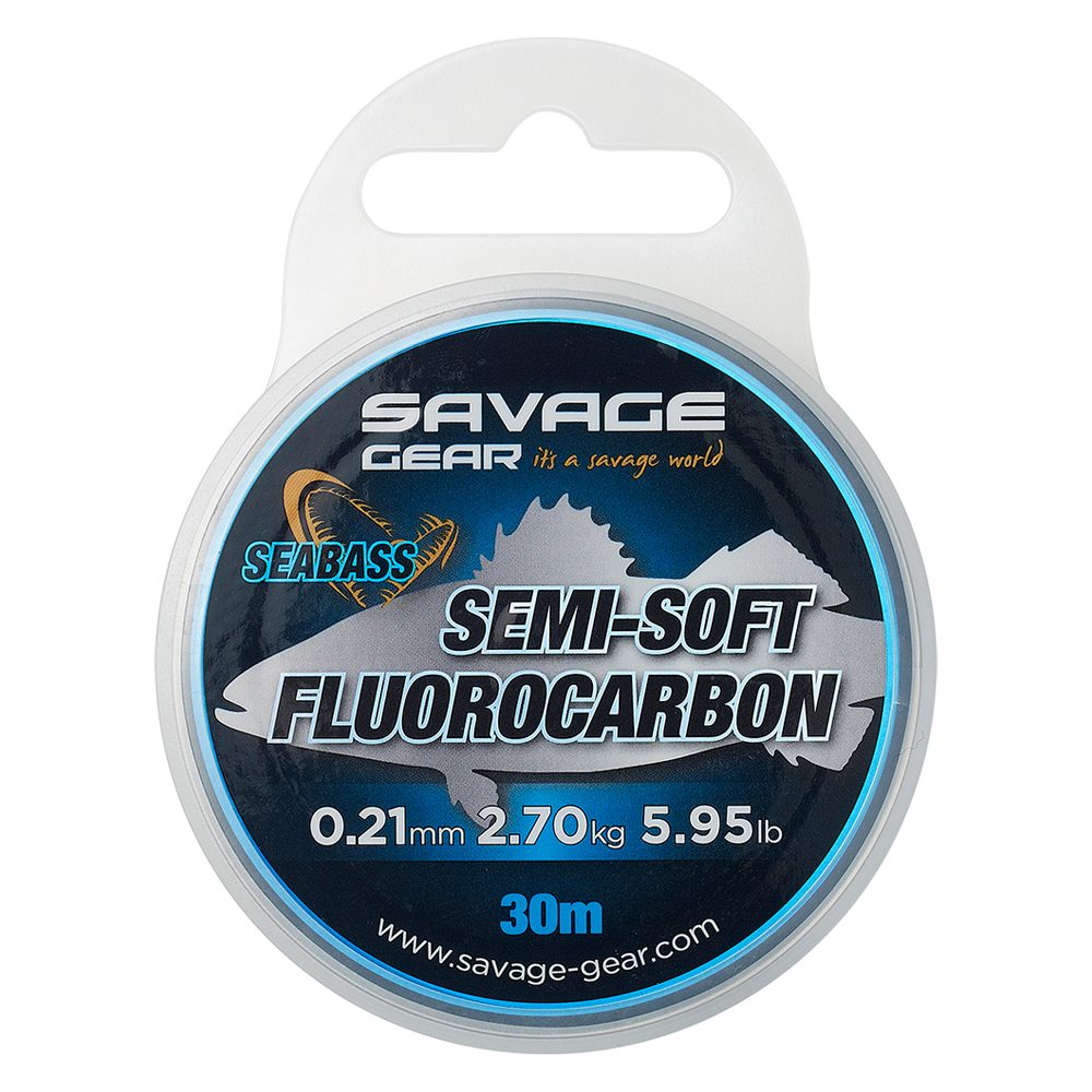 E-shop Savage Gear Fluorocarbon Semi-Soft Fluorocarbon Seabass 30m - 0,21mm,Savage Gear Fluorocarbon Semi-Soft Fluorocarbon Seabass 30m - 0,21mm