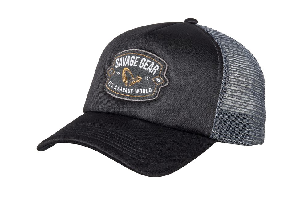 E-shop Savage Gear Kšiltovka Badge Trucker Cap Black,Savage Gear Kšiltovka Badge Trucker Cap Black