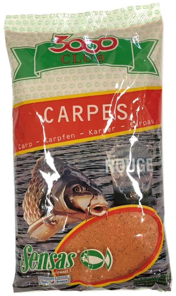 E-shop Sensas Krmítková směs 3000 Club 1kg - Carpes Rouge - Kapr červený,Sensas Krmítková směs 3000 Club 1kg - Carpes Rouge - Kapr červený