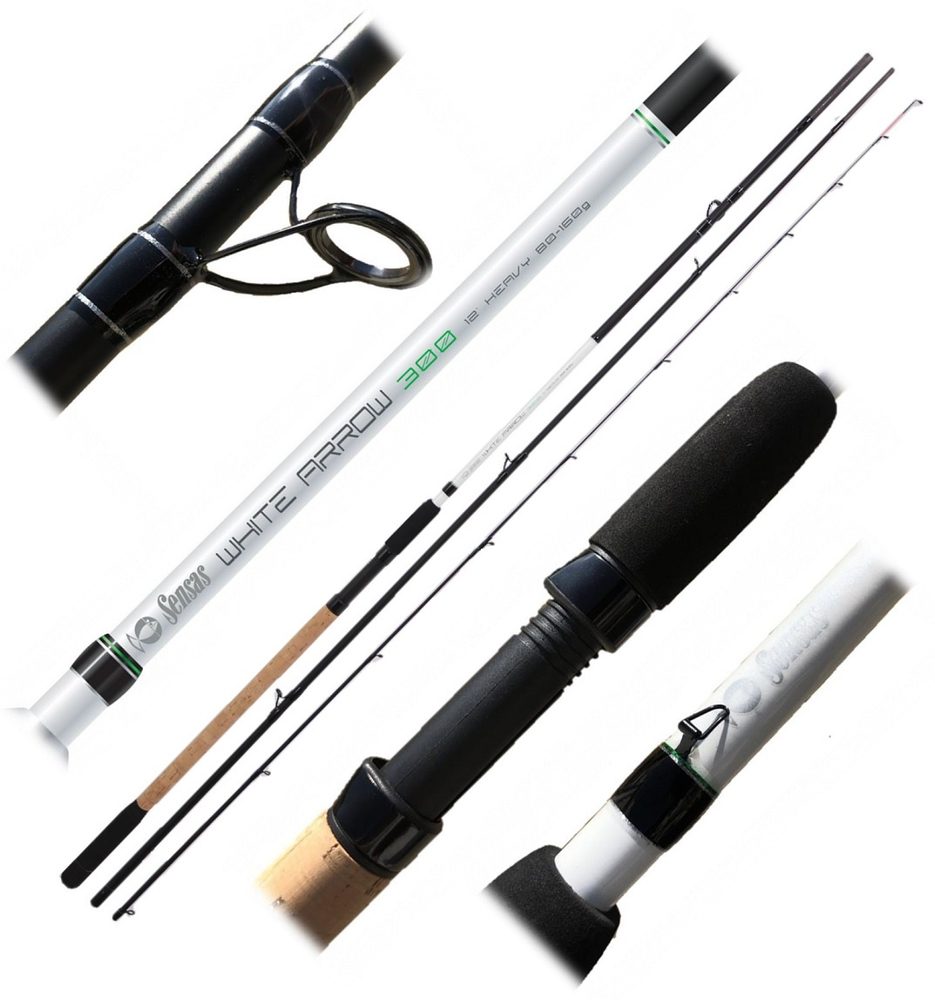 Sensas Prut Feeder White Arrow 300 3,6m Mediun 20-80g