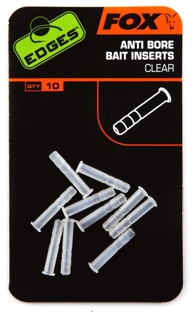 Fotografie Fox Edges Anti Bore Bait Inserts Clear