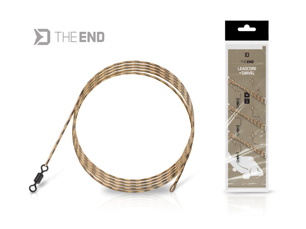 Delphin Návazec TheEnd Leadcore + Swivel 1m 3ks