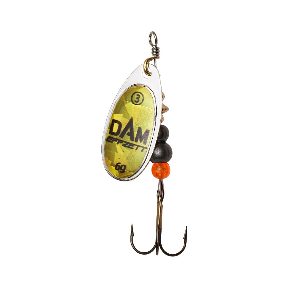 E-shop DAM Třpytka Effzett Fluo Spinner Gold Prisma - 10g vel.4,DAM Třpytka Effzett Fluo Spinner Gold Prisma - 10g vel.4
