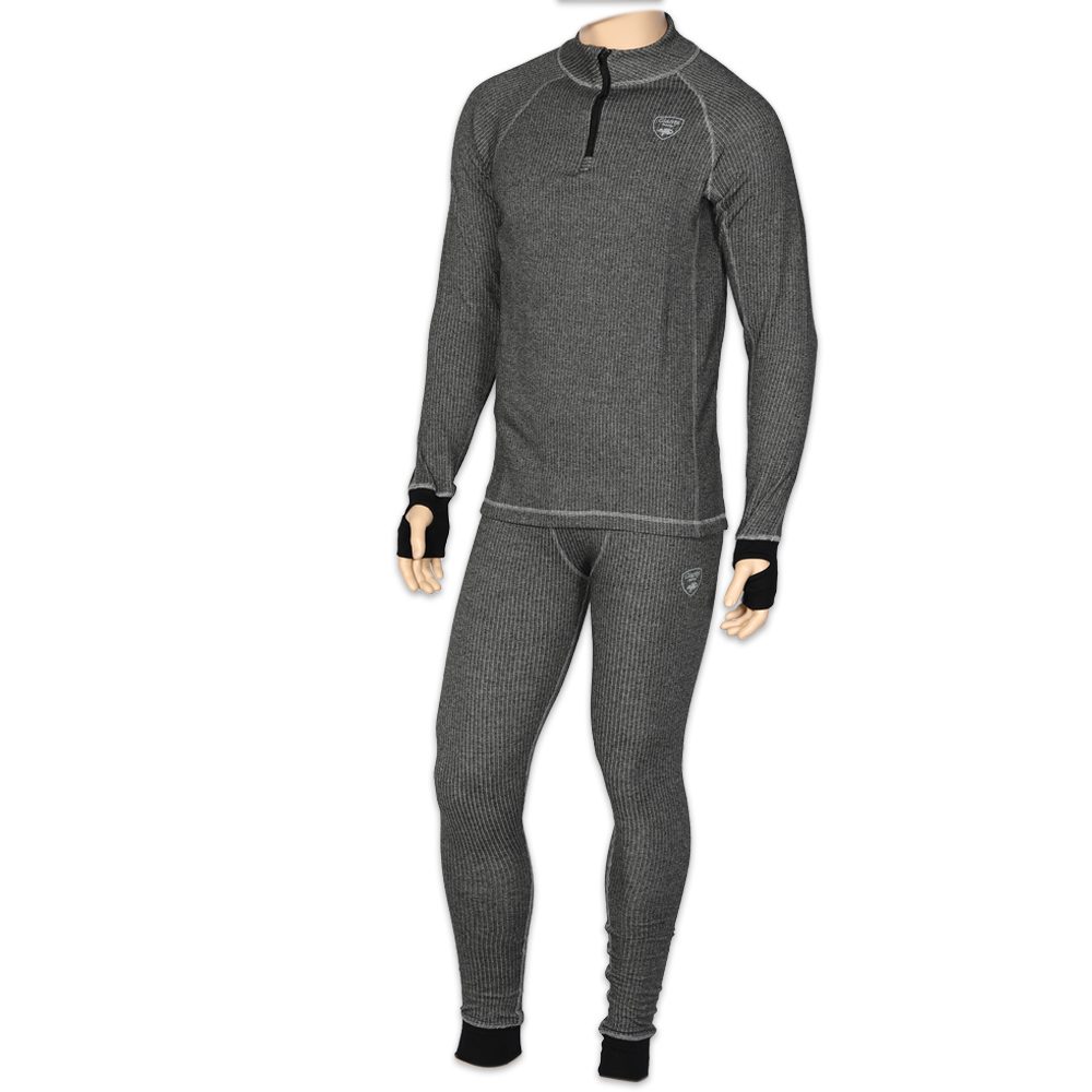 E-shop Giants Fishing Termoprádlo komplet Thermal set Deluxe Plus Grey - vel. M,Giants Fishing Termoprádlo komplet Thermal set Deluxe Plus Grey - vel. M