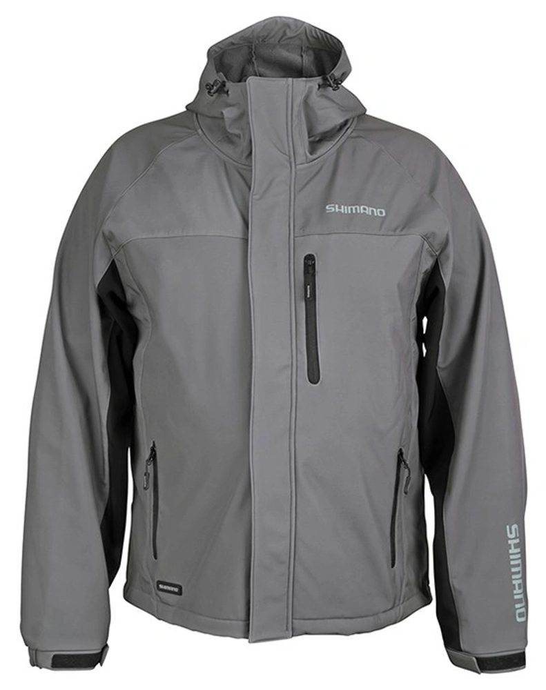 E-shop Shimano rybářská bunda Wear Soft Shell Jacket Grey - L,Shimano rybářská bunda Wear Soft Shell Jacket Grey - L