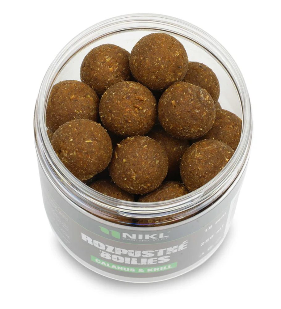 E-shop Nikl Rozpustné boilies Calanus & Krill 250ml - 18mm,Nikl Rozpustné boilies Calanus & Krill 250ml - 18mm