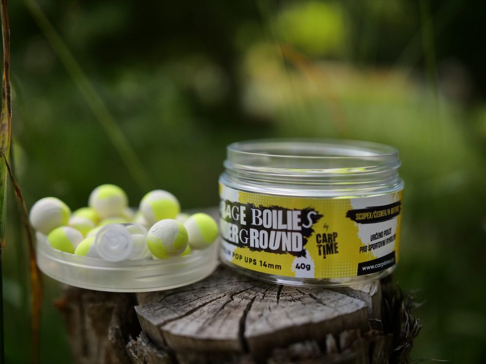 E-shop G.B.U. Plovoucí boilies Zeppelin Pop Ups Scopex/Česnek/N-Butyric - 14mm 40g,G.B.U. Plovoucí boilies Zeppelin Pop Ups Scopex/Česnek/N-Butyric - 14mm 40