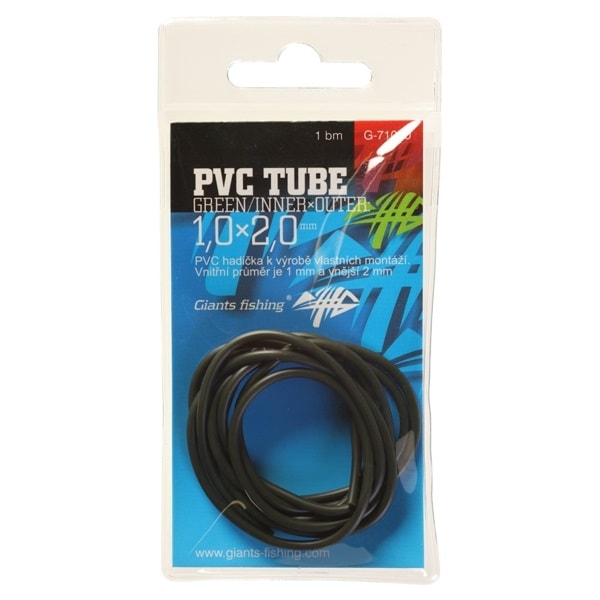 Fotografie Giants fishing PVC hadička PVC Tube Green/InnerxOuter 2,0x3,0mm,1m