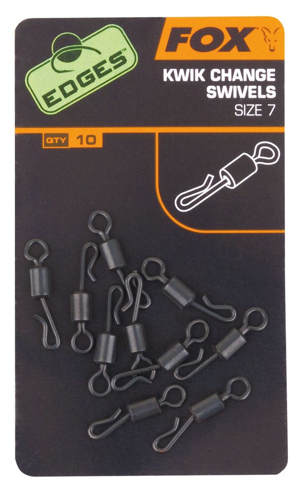 E-shop Fox Rychlovýměnné obratlíky Edges Kwik Change Swivel 10ks,Fox Rychlovýměnné obratlíky Edges Kwik Change Swivel 10ks