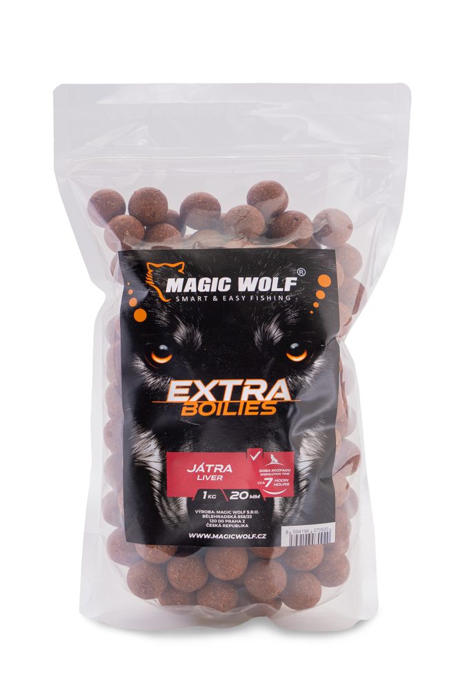 E-shop Magic Wolf Boilies Extra 1kg - Játra 20mm,Magic Wolf Boilies Extra 1kg - Játra 20mm