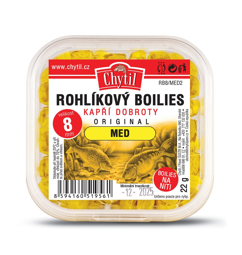 Chytil Rohlíkový boilies 8mm 22g - Meruňka