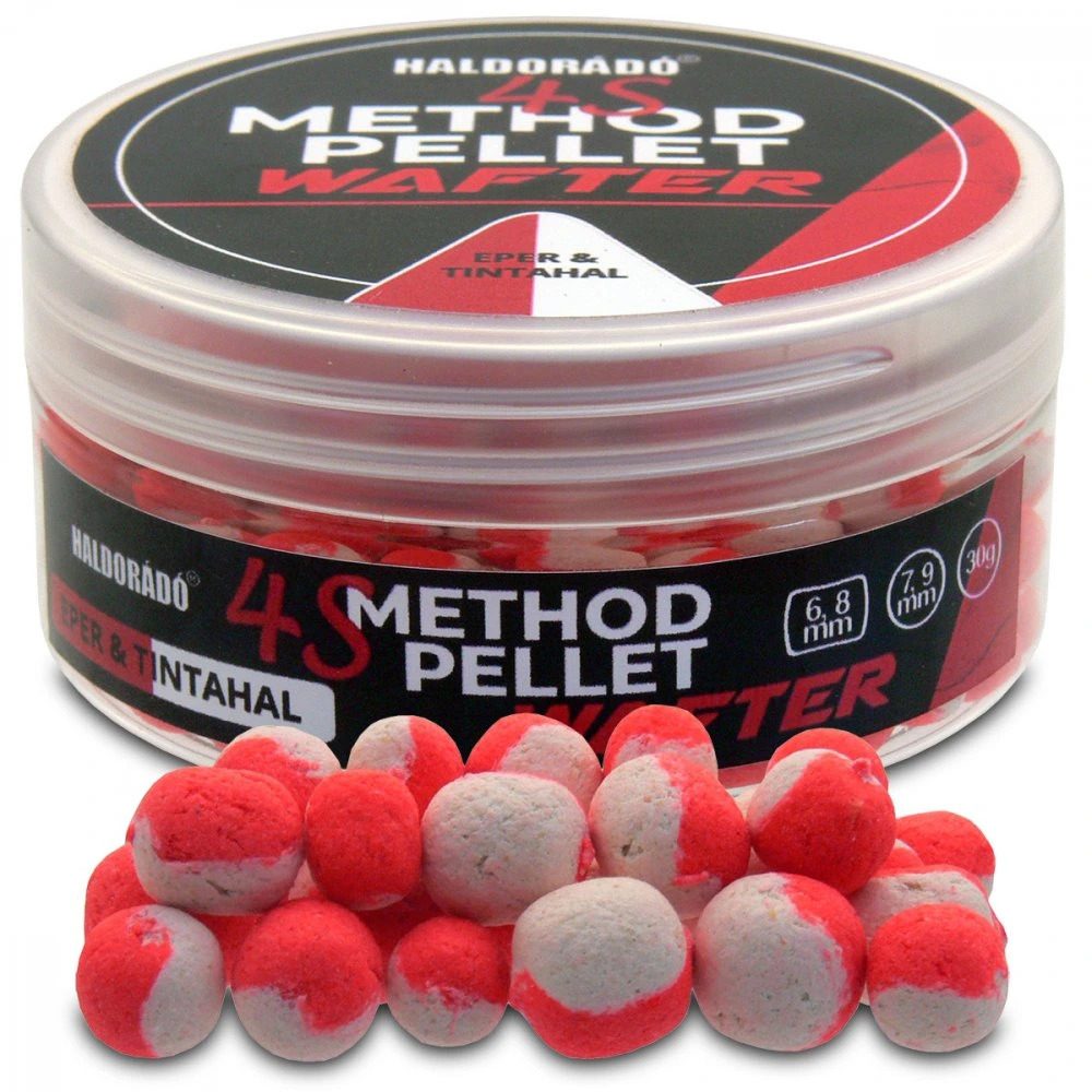 E-shop Haldorádó Pelety 4S Method Pellet Wafters 6+8mm/7+9mm 30g - Jahoda-Kalamáry,Haldorádó Pelety 4S Method Pellet Wafters 6+8mm/7+9mm 30g - Jahoda-Kalamár