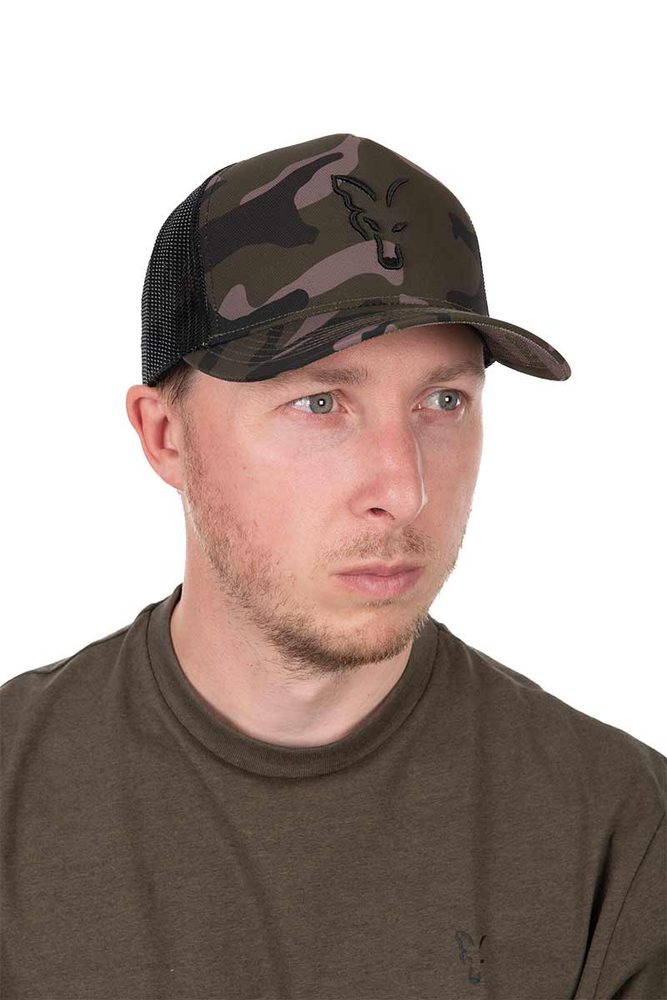E-shop Fox Kšiltovka Black Camo Trucker,Fox Kšiltovka Black Camo Trucker