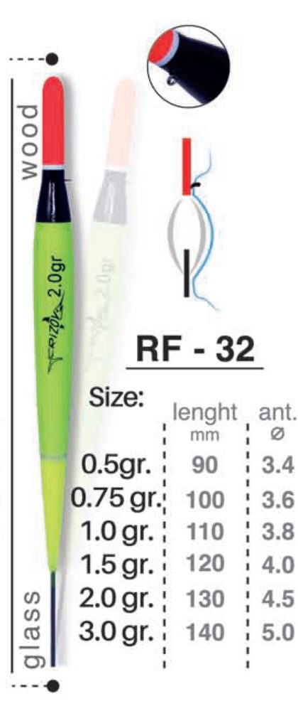 Rizov Splávek RF-32 - 1,5g