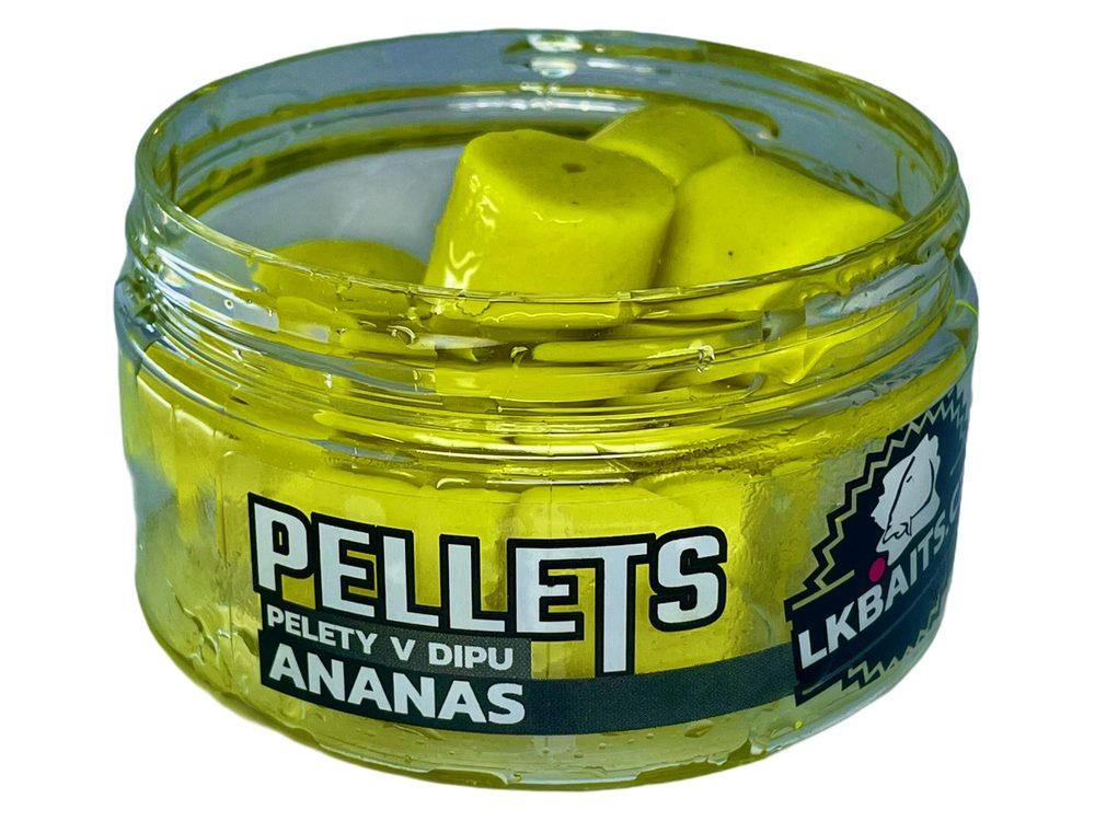 Fotografie LK Baits Pelety v dipu Ananas 60g - 17mm