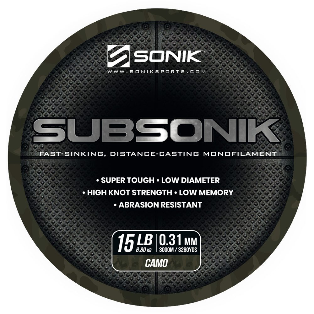 E-shop Sonik Vlasec Subsonik Camo 3000m - 0,31mm,Sonik Vlasec Subsonik Camo 3000m - 0,31mm