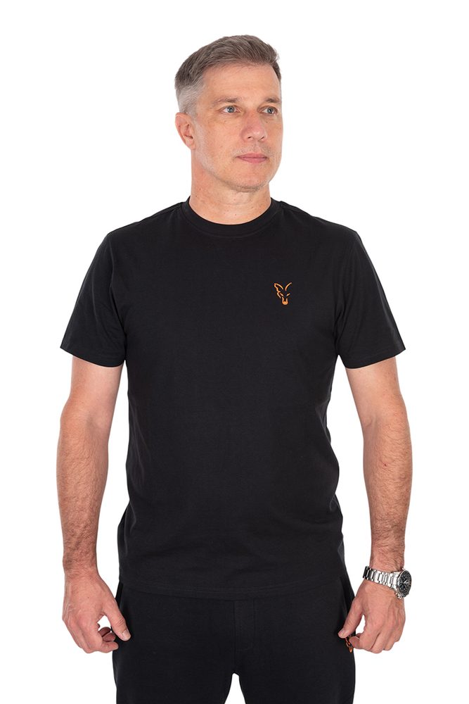 Fox Triko Classic T Black / Orange - XXXL