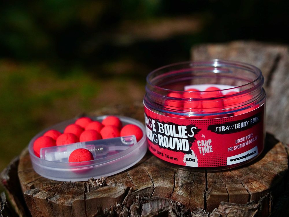 E-shop G.B.U. Plovoucí boilies Zeppelin Pop Ups Strawberry Punk 40g - 14mm,G.B.U. Plovoucí boilies Zeppelin Pop Ups Strawberry Punk 40g - 14mm