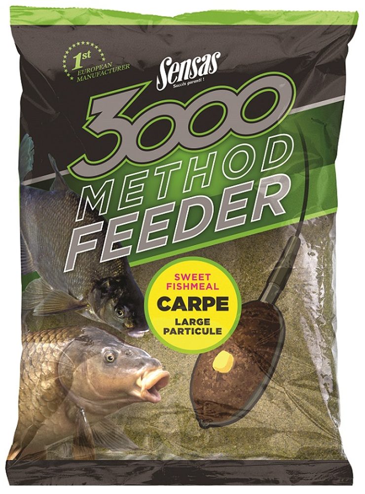 Fotografie Sensas Krmítková směs 3000 Method Feeder 1kg - Carpe