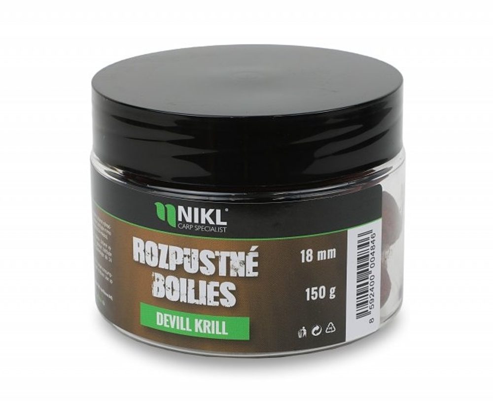 Nikl Rozpustné boilies Devill Krill 150g - 24mm