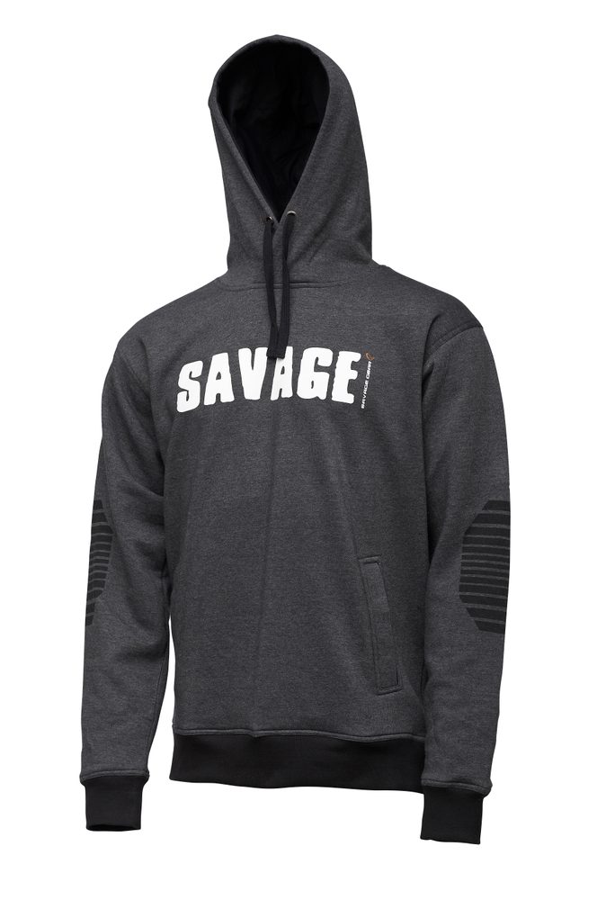 E-shop Savage Gear Rybářská Mikina Logo Hoodie - M,Savage Gear Rybářská Mikina Logo Hoodie - M