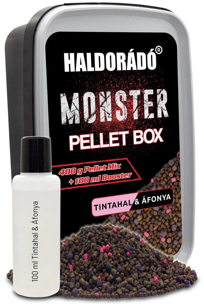 Fotografie Haldorádó Pelety Monster Pellet Box 2mm 400g - Kalamár-Borůvka