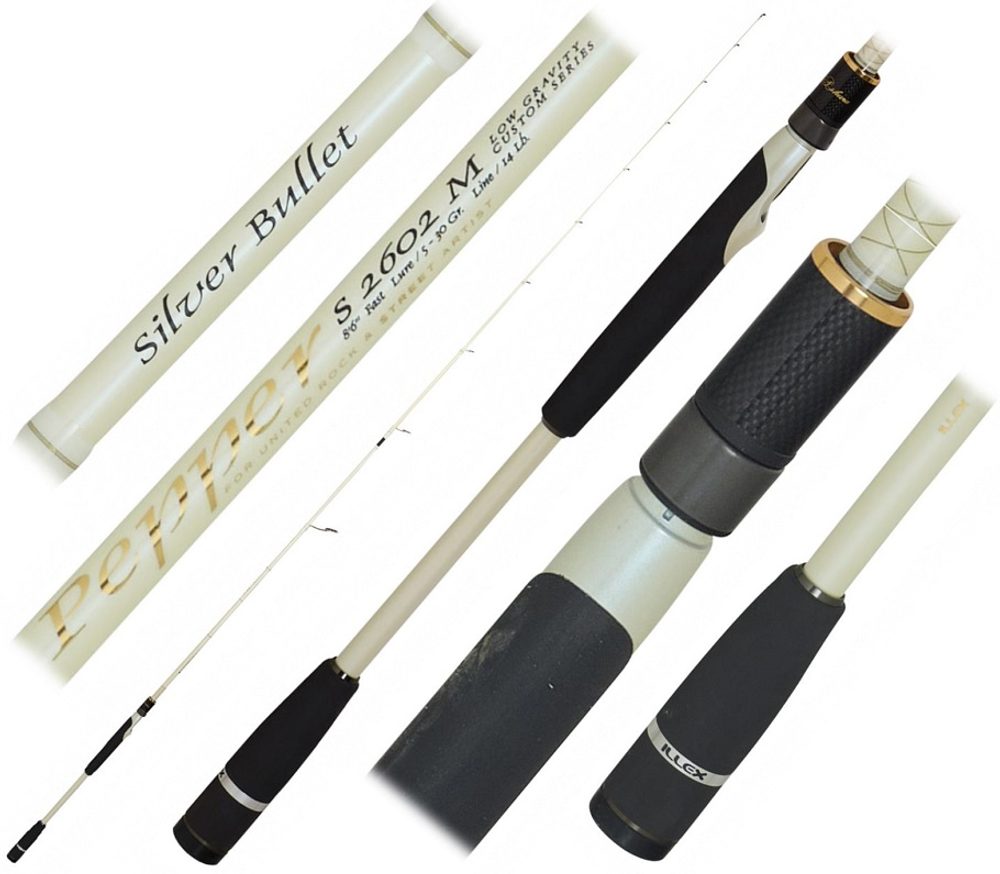 Illex Prut Pepper X5 S M Silver Bullet 2,6m 5-30g,Illex Prut Pepper X5 S M Silver Bullet 2,6m 5-30g