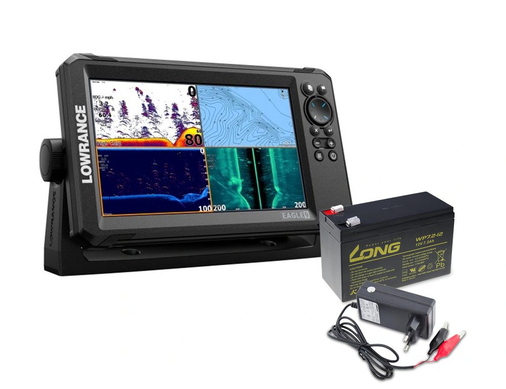 E-shop Lowrance Echolot Eagle 9 se sondou Tripleshot HD + baterie + nabíječka ZDARMA,Lowrance Echolot Eagle 9 se sondou Tripleshot HD + baterie + nabíječka Z