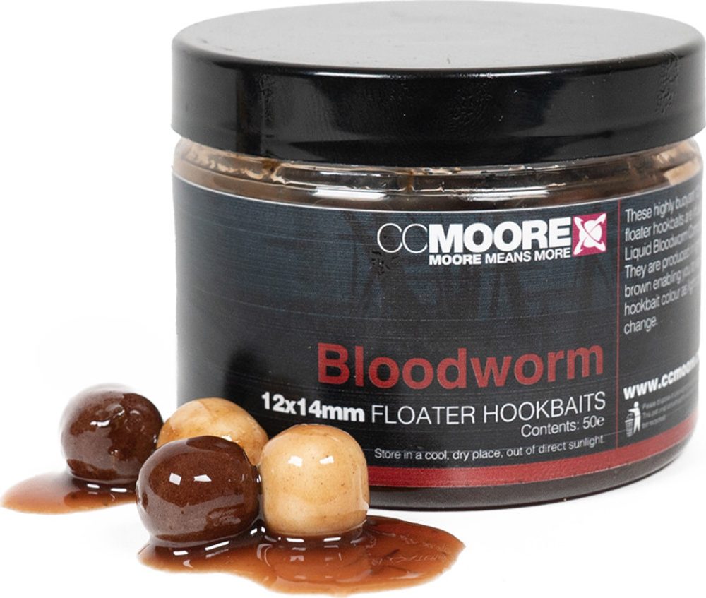 CC Moore Boilie Bloodworm Floater Hookbaits - 12x14mm,CC Moore Boilie Bloodworm Floater Hookbaits - 12x14mm